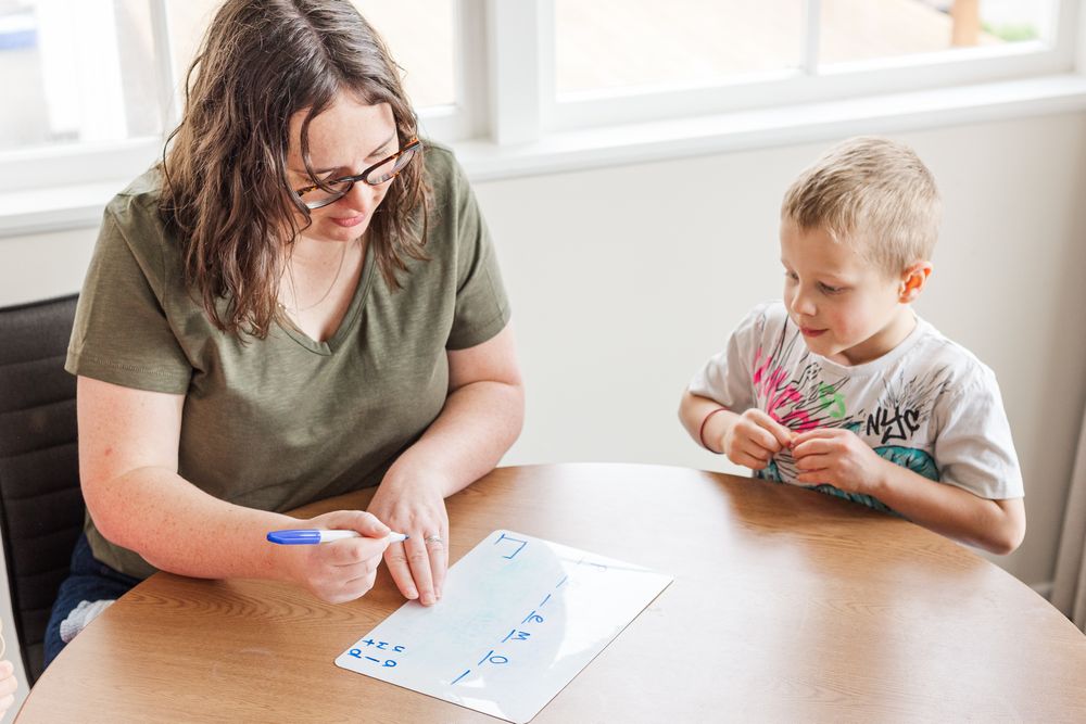 A therapy session in progress